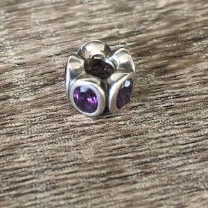 Purple Pandora Charm